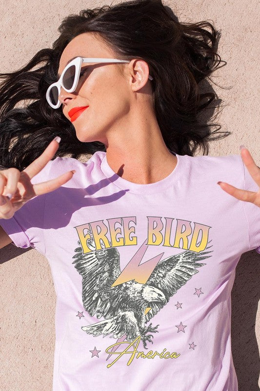 Free Bird America Graphic T Shirts