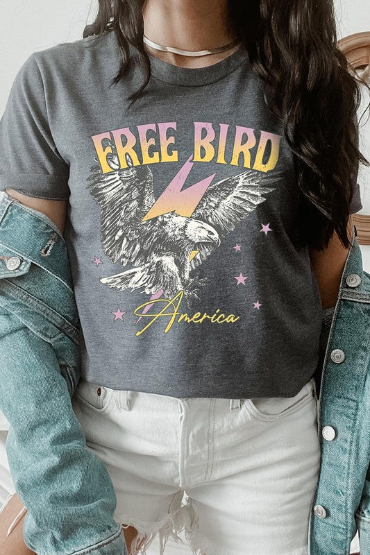 Free Bird America Graphic T Shirts